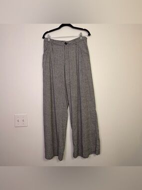 Anthropologie | Gray Wide-Leg Trouser Dress Pants 4